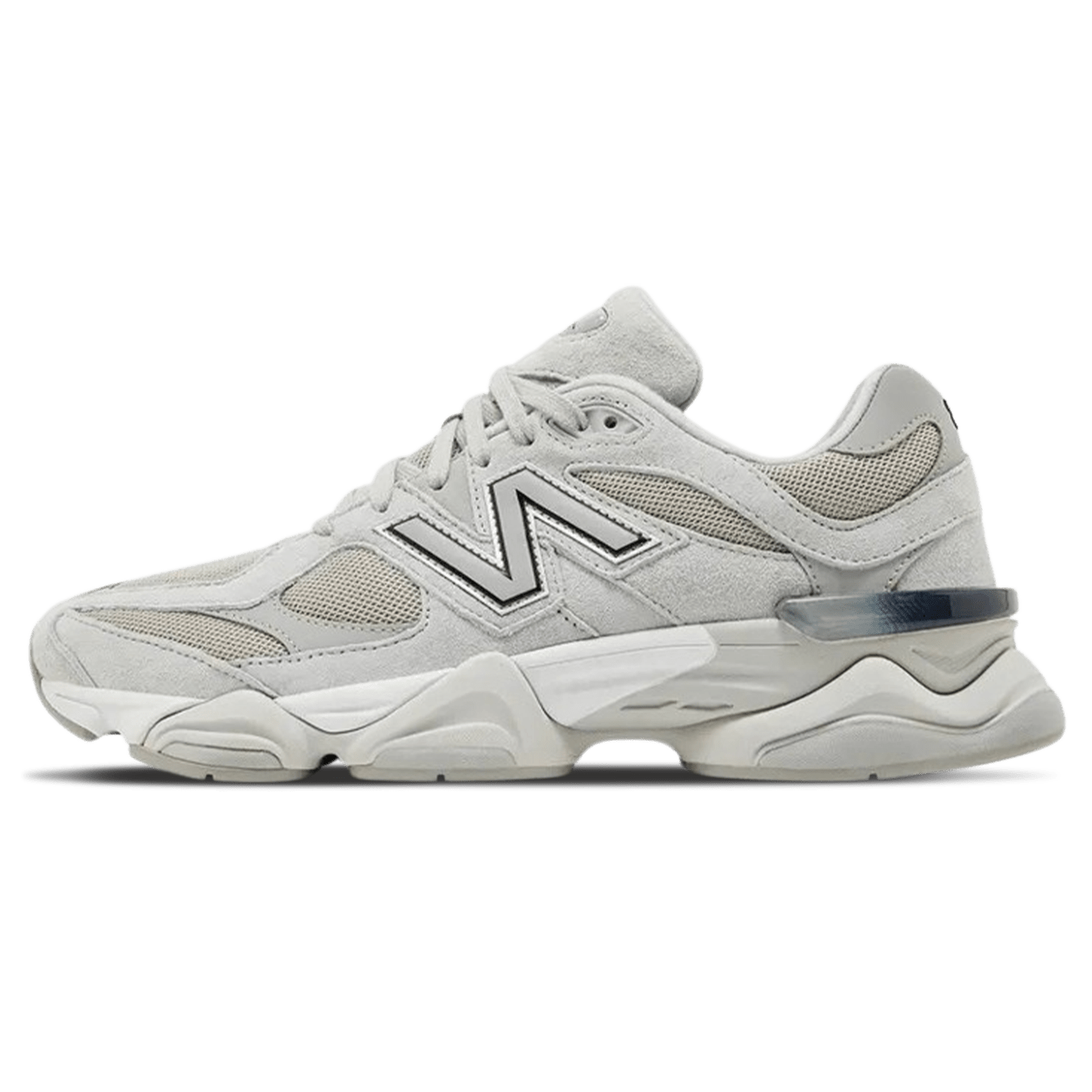 New Balance 9060 'Silver Metallic Grey' — UK 3.5 | EU 36 | US 4 — Front View