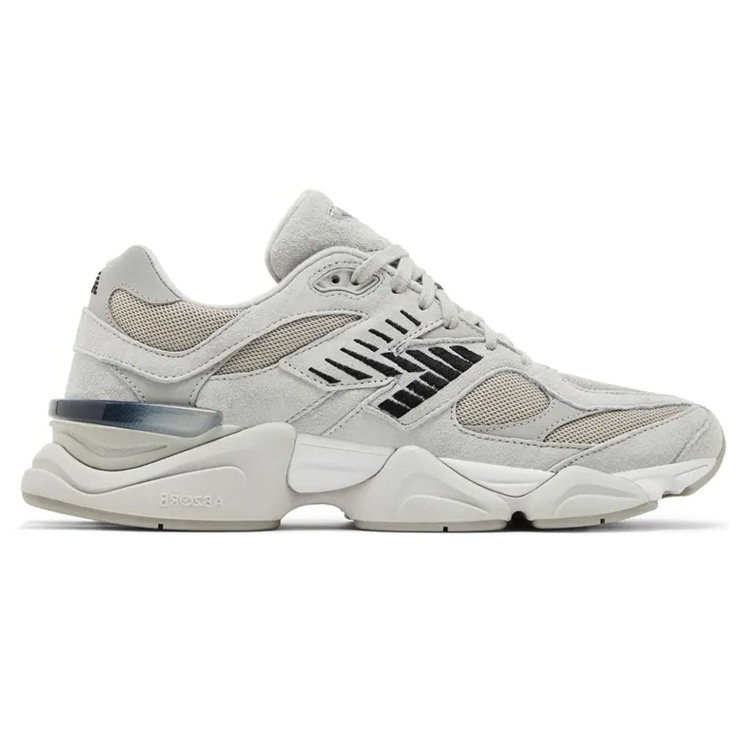 New Balance 9060 'Silver Metallic Grey' — UK 3.5 | EU 36 | US 4 — Side View