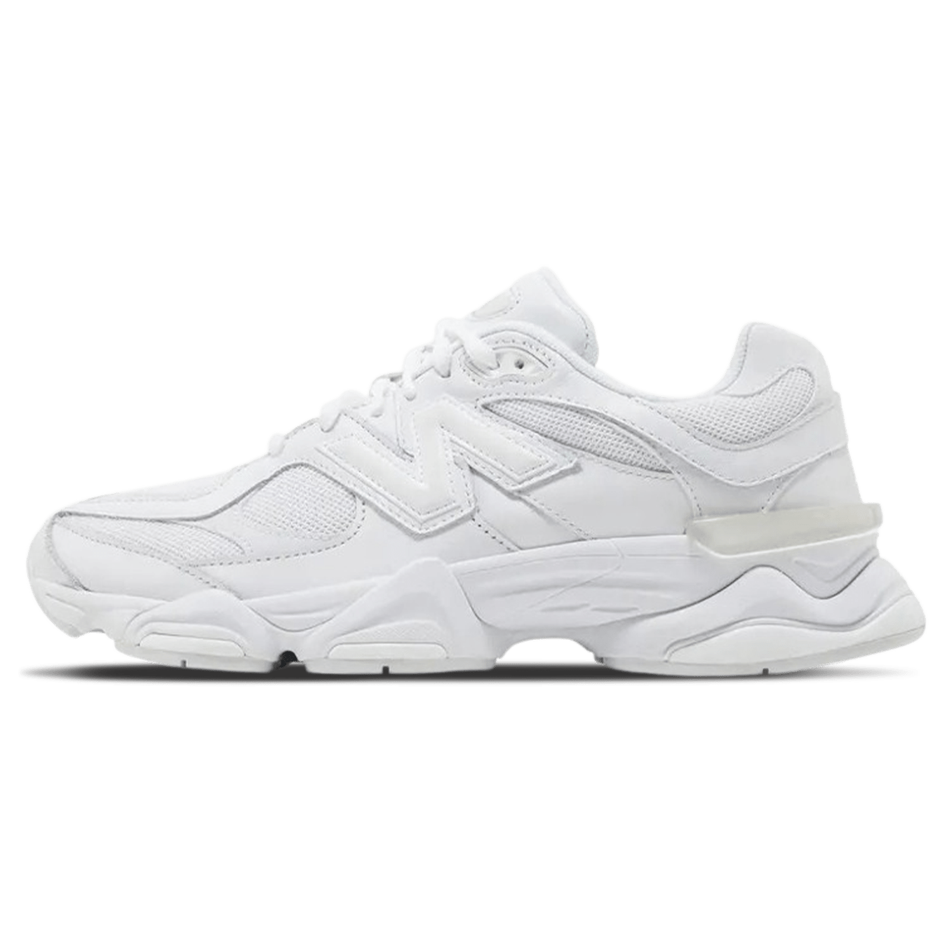 New Balance 9060 'Triple White' — UK 3.5 | EU 36 | US 4 — Front View