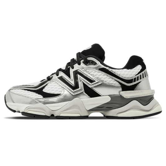 Shoe Palace x New Balance 9060 'Metallic' — UK 3.5 | EU 36 | US 4 — Front View