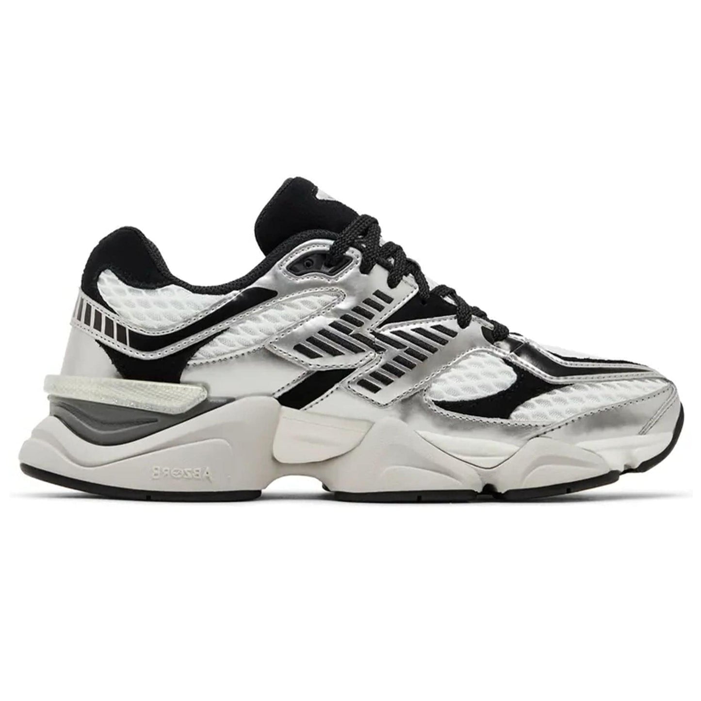 Shoe Palace x New Balance 9060 'Metallic' — UK 3.5 | EU 36 | US 4 — Side View