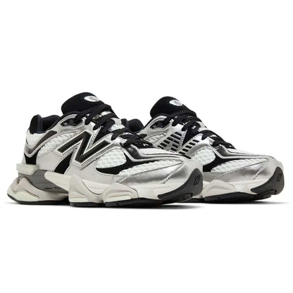 Shoe Palace x New Balance 9060 'Metallic' — UK 3.5 | EU 36 | US 4 — Back View