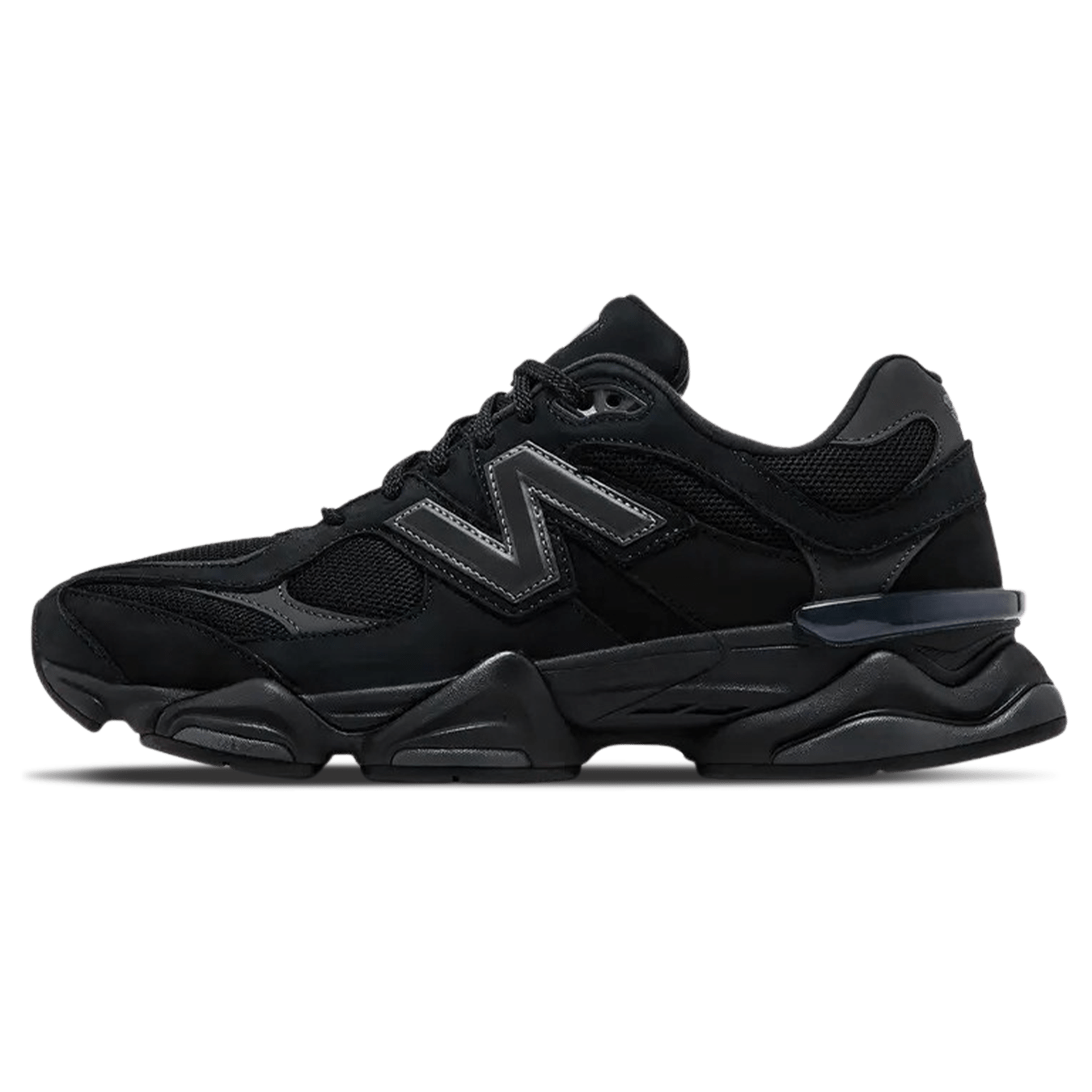 New Balance 9060 'Black Cat' — UK 3.5 | EU 36 | US 4 — Front View