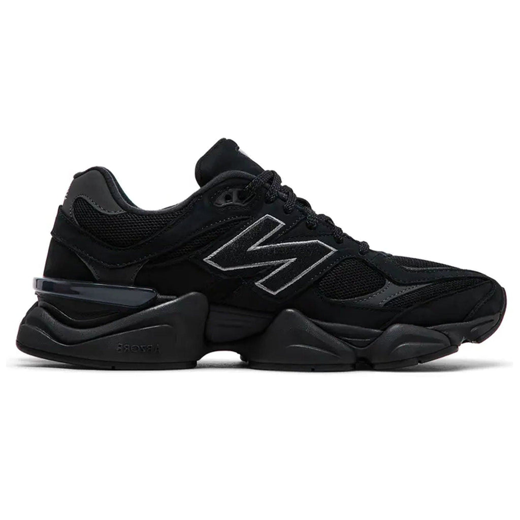 New Balance 9060 'Black Cat' — UK 3.5 | EU 36 | US 4 — Side View