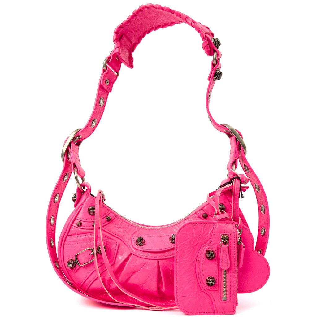 Balenciaga Cross Body Le Cagole XS in Pink, Agneau (Lambskin) — Alternate View 8