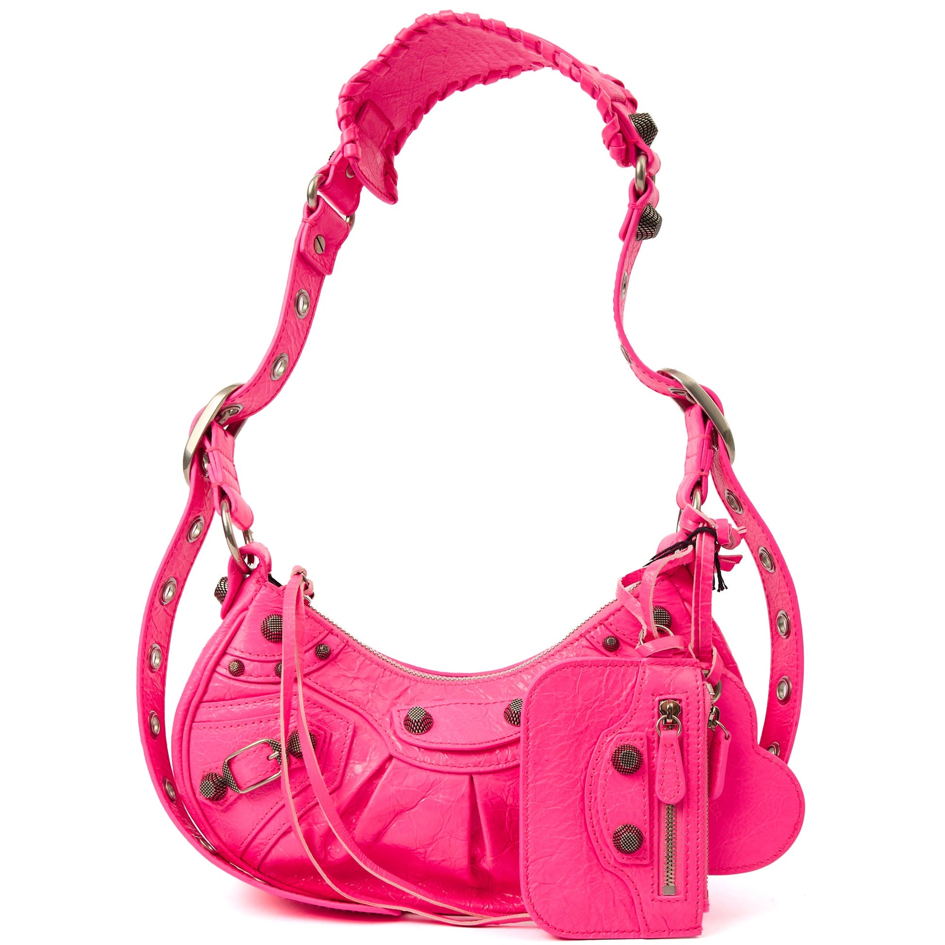Balenciaga Cross Body Le Cagole XS in Pink, Agneau (Lambskin) — Alternate View 8