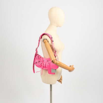 Balenciaga Cross Body Le Cagole XS in Pink, Agneau (Lambskin) — Alternate View 9