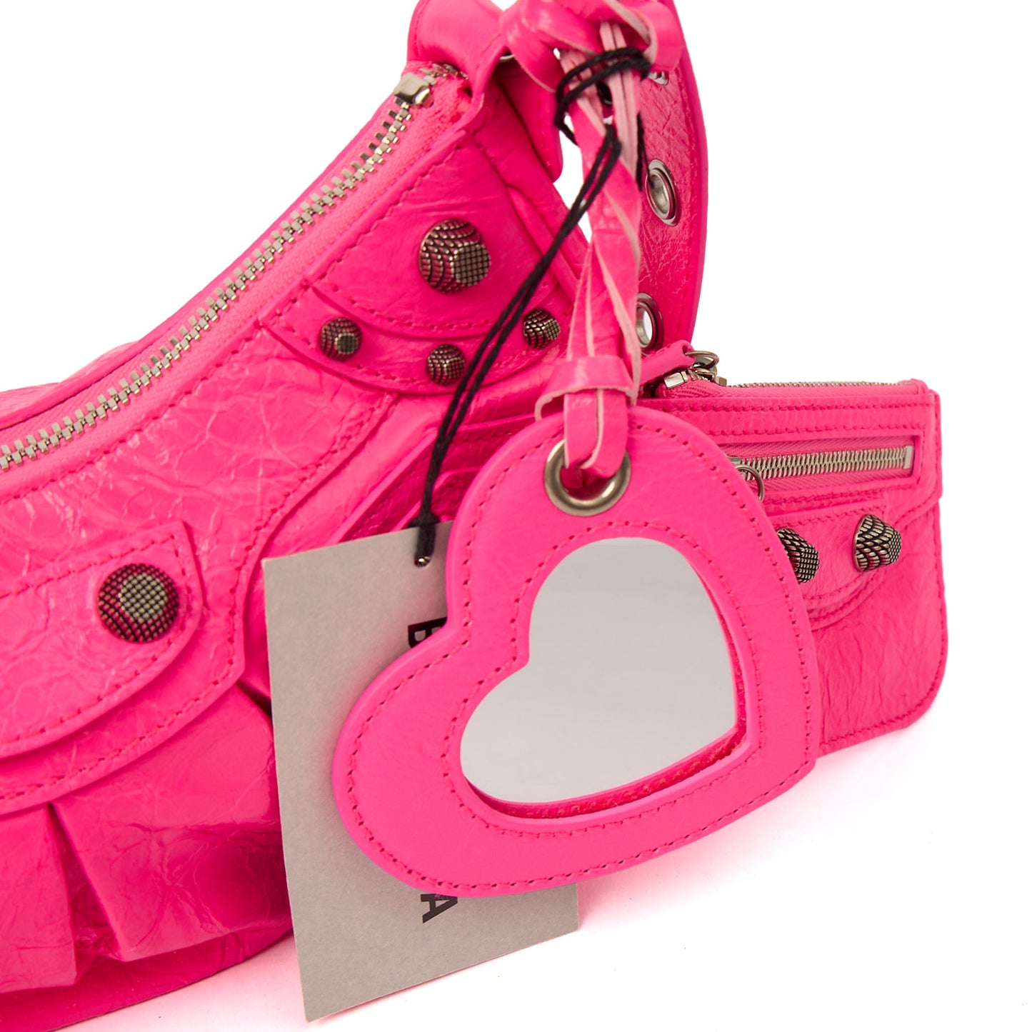 Balenciaga Cross Body Le Cagole XS in Pink, Agneau (Lambskin) — Alternate View 13