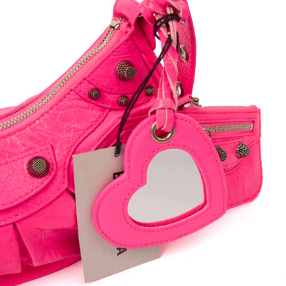 Balenciaga Cross Body Le Cagole XS in Pink, Agneau (Lambskin) — Alternate View 13