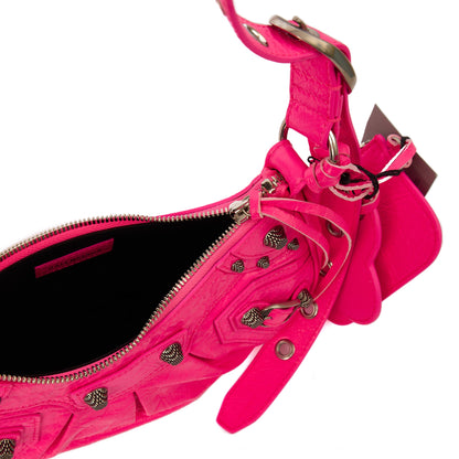 Balenciaga Cross Body Le Cagole XS in Pink, Agneau (Lambskin) — Alternate View 14