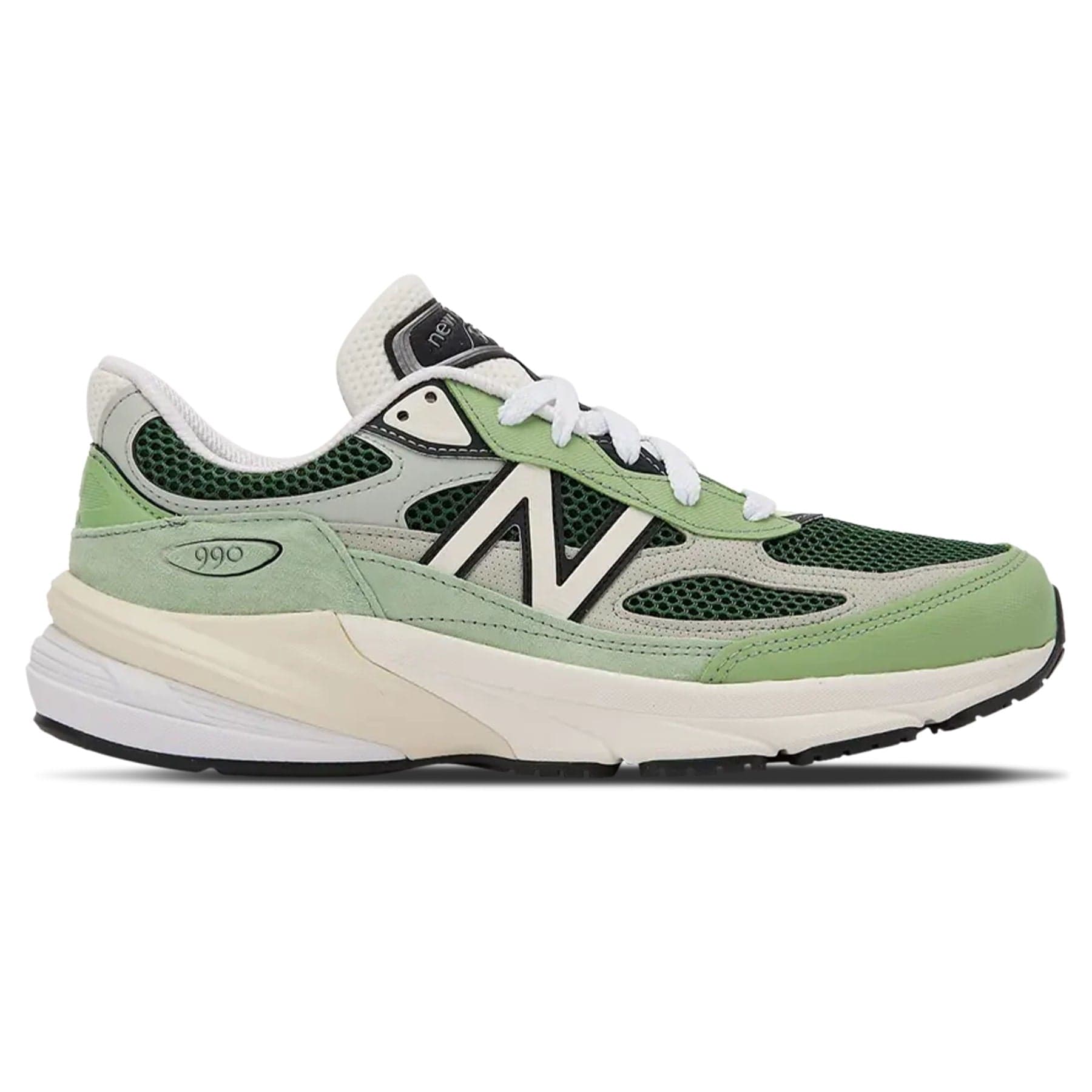 Teddy Santis x New Balance 990v6 Made in USA 'Avocado Natural Mint' — UK 3.5 | EU 36 | US 4 — Side View