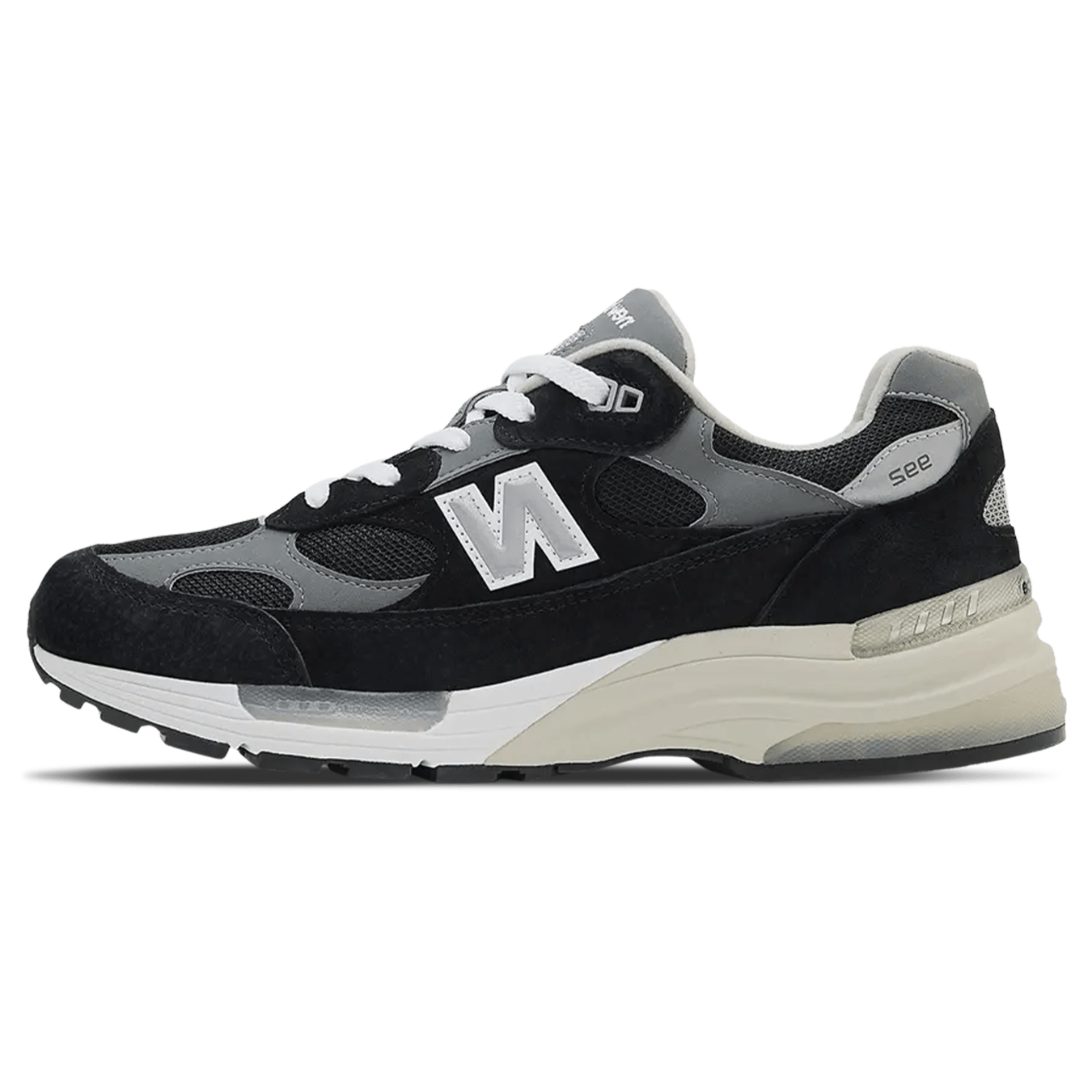 New Balance 992 Made In USA 'Black' 2025 — UK 3.5 | EU 36 | US 4 — Front View