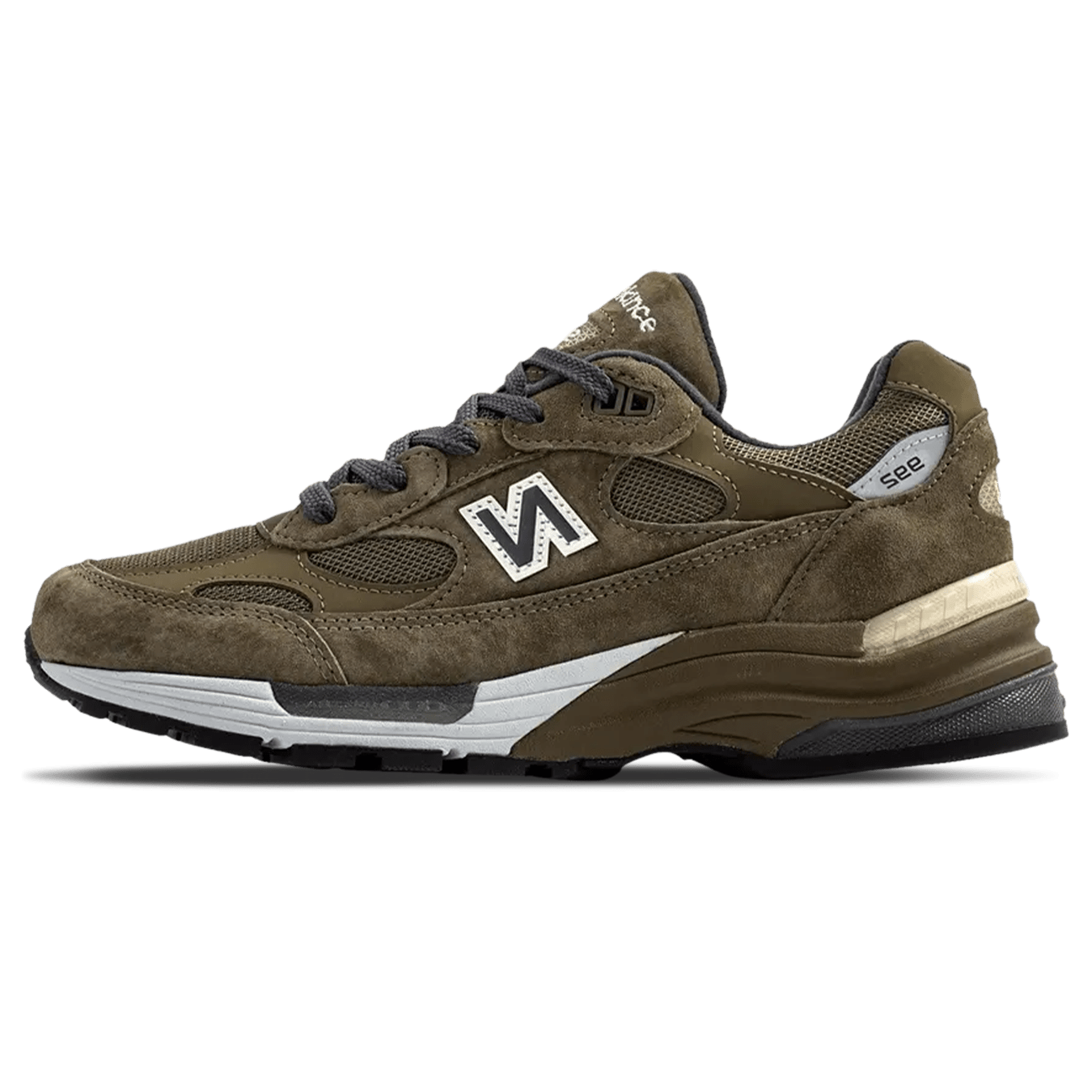 New Balance 992 Made In USA 'Dark Camo' — UK 3.5 | EU 36 | US 4 — Front View