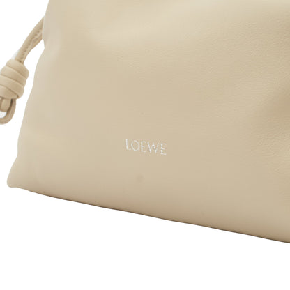 Loewe Cross Body Flamenco in Neutral, Leather — Lifestyle View