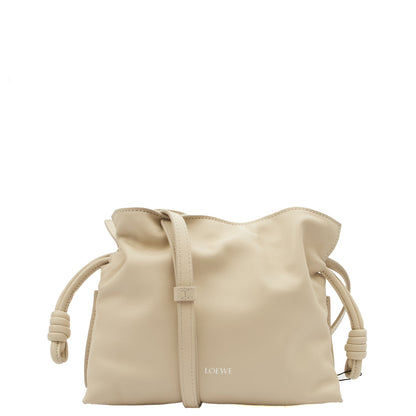 Loewe Cross Body Flamenco in Neutral, Leather — Front View
