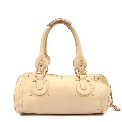 Chloe Tote Paddington in Cream, Leather — Back View