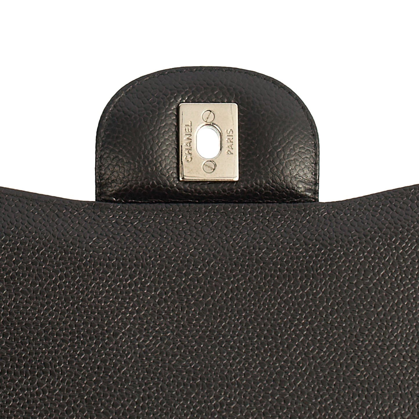 Chanel Shoulder Bag Classic Double Flap - Large in Black, Caviar Leather — Alternate View 10