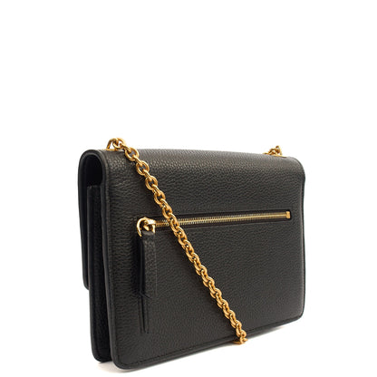 Mulberry Cross Body Darley Shoulder Bag  in Black, Leather — Back View