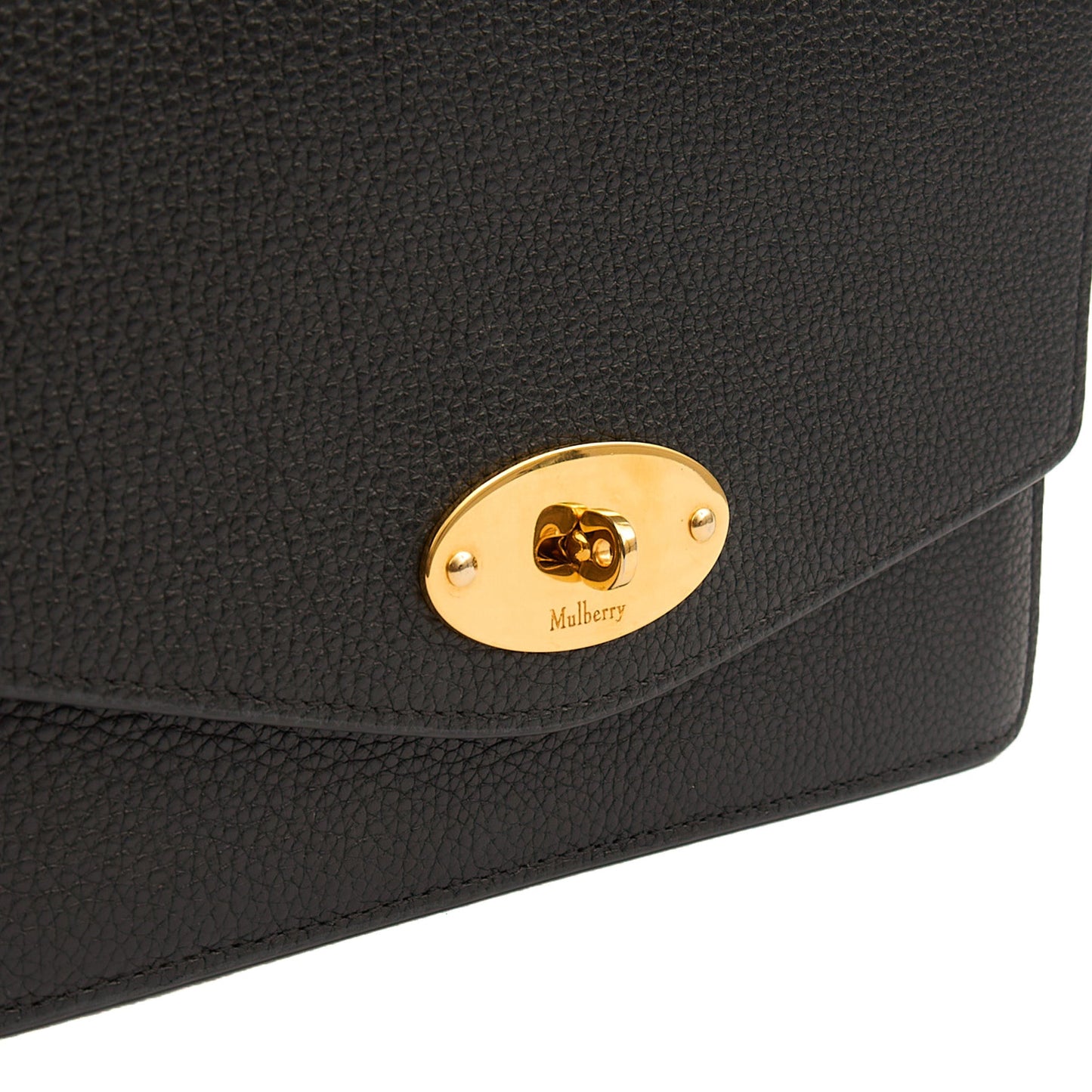 Mulberry Cross Body Darley Shoulder Bag  in Black, Leather — Side View