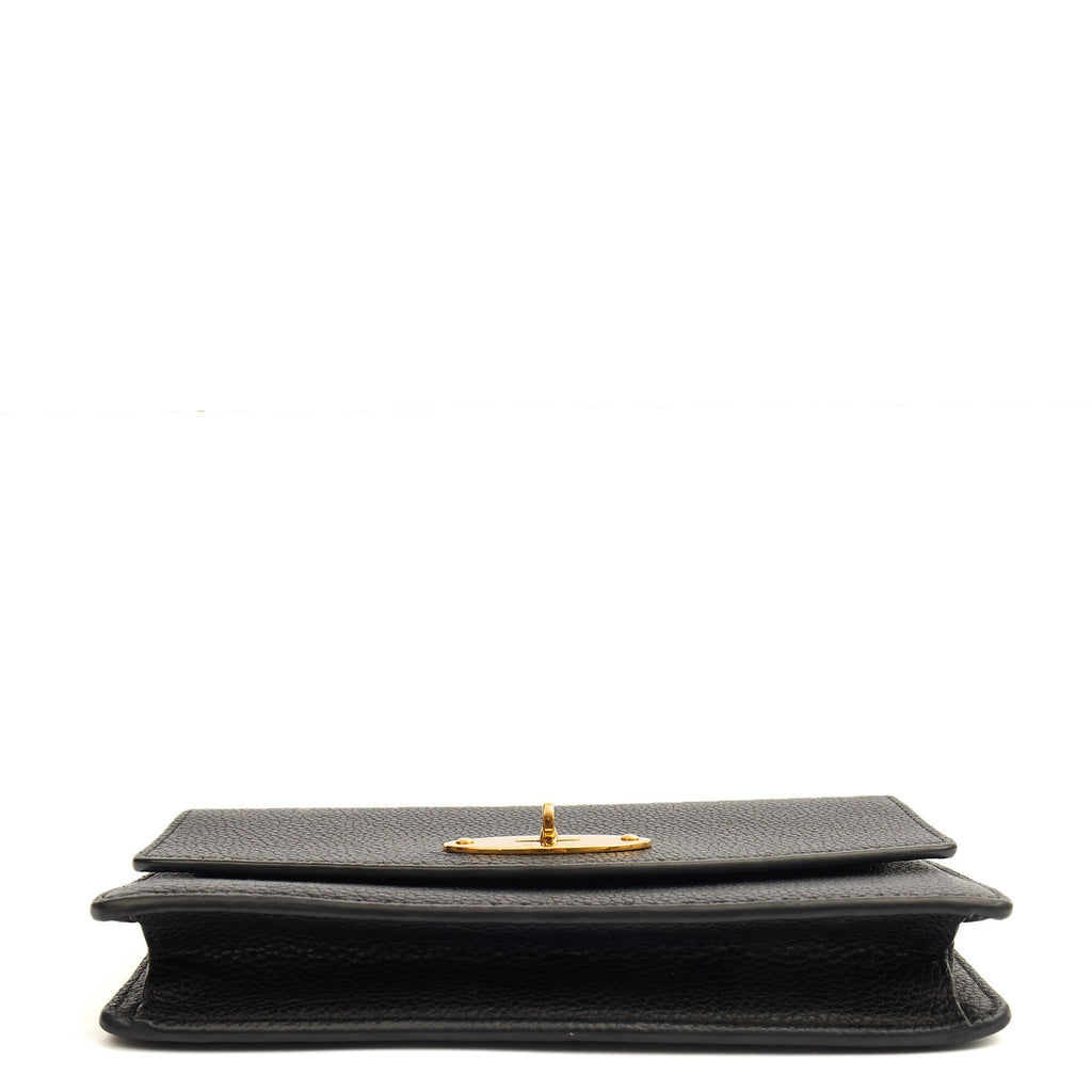 Mulberry Cross Body Darley Shoulder Bag  in Black, Leather — Detail View