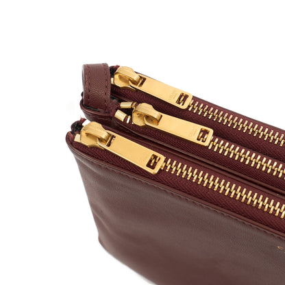 Celine Cross Body Trio in Red, Box Calfskin — Alternate View 7