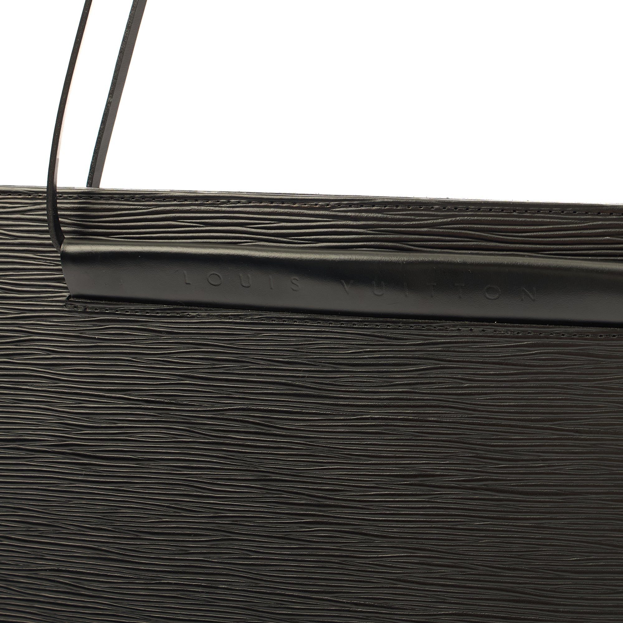 Louis Vuitton Shoulder Bag Saint Tropez in Black, Epi Leather — Detail View