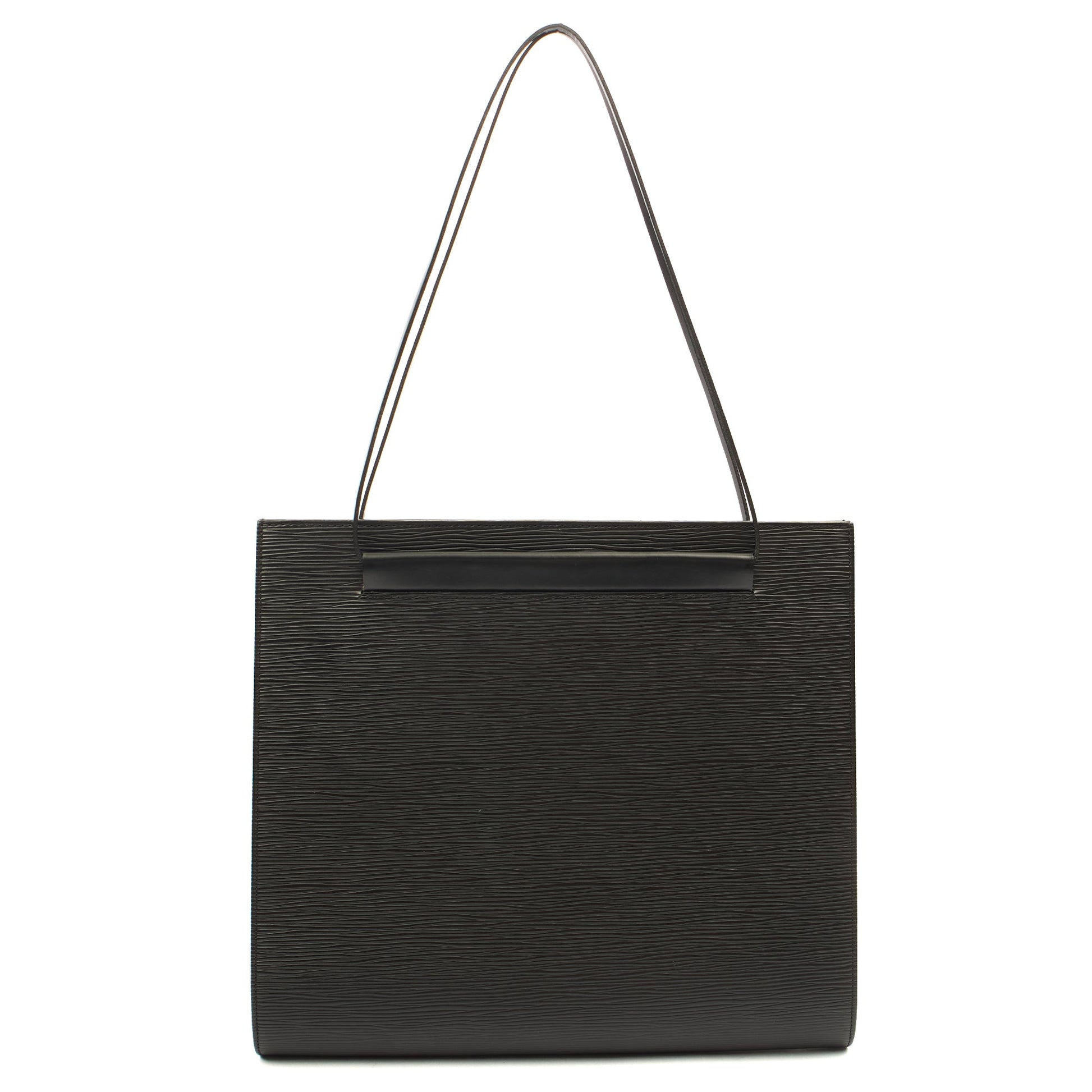 Louis Vuitton Shoulder Bag Saint Tropez in Black, Epi Leather — Back View