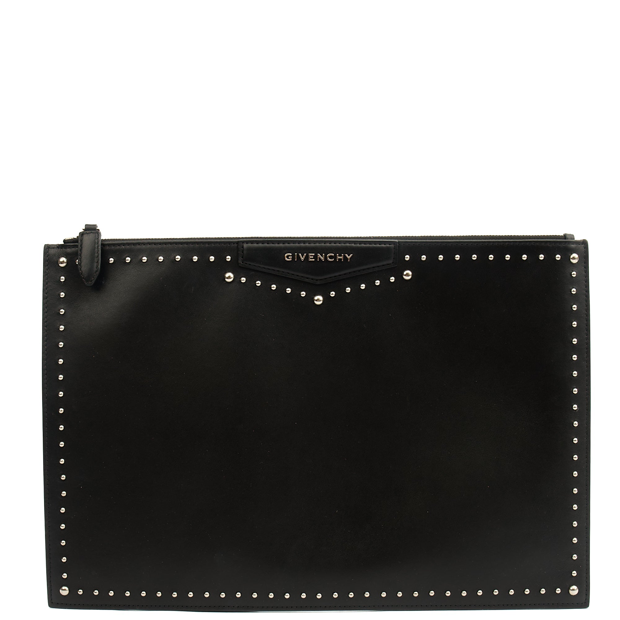 Givenchy Clutch Zip Pouch in Black, Box Calfskin — Alternate View 7