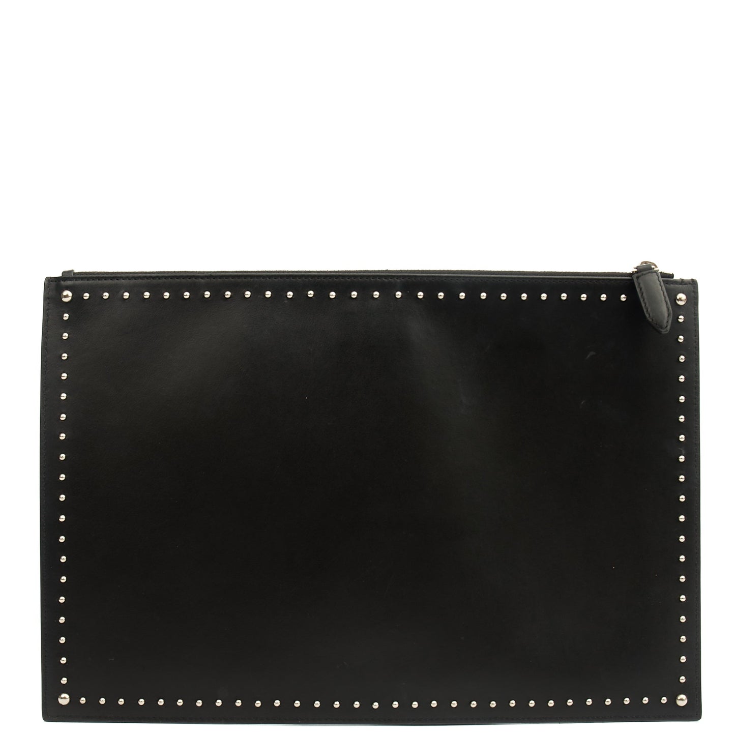 Givenchy Clutch Zip Pouch in Black, Box Calfskin — Back View