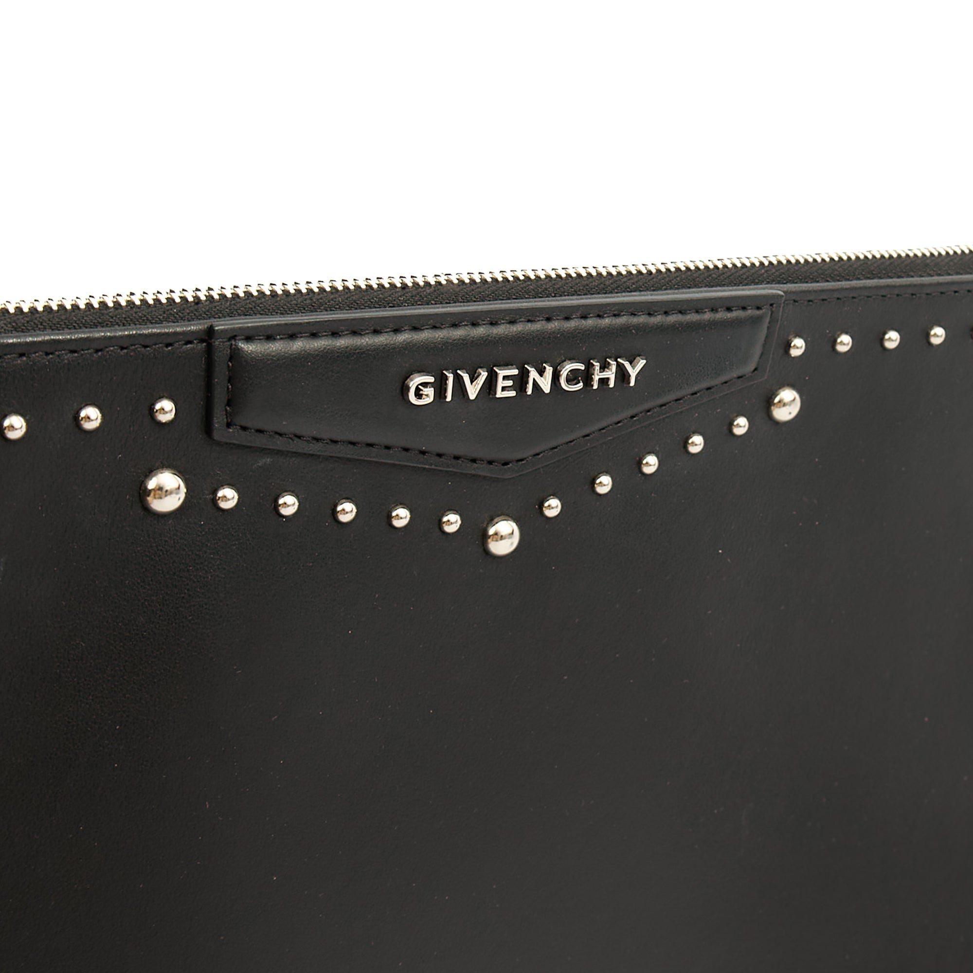 Givenchy Clutch Zip Pouch in Black, Box Calfskin — Lifestyle View