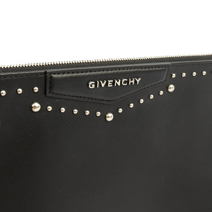 Givenchy Clutch Zip Pouch in Black, Box Calfskin — Lifestyle View