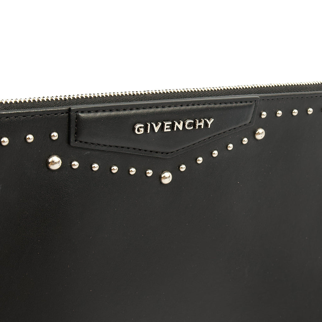Givenchy Clutch Zip Pouch in Black, Box Calfskin — Alternate View 12