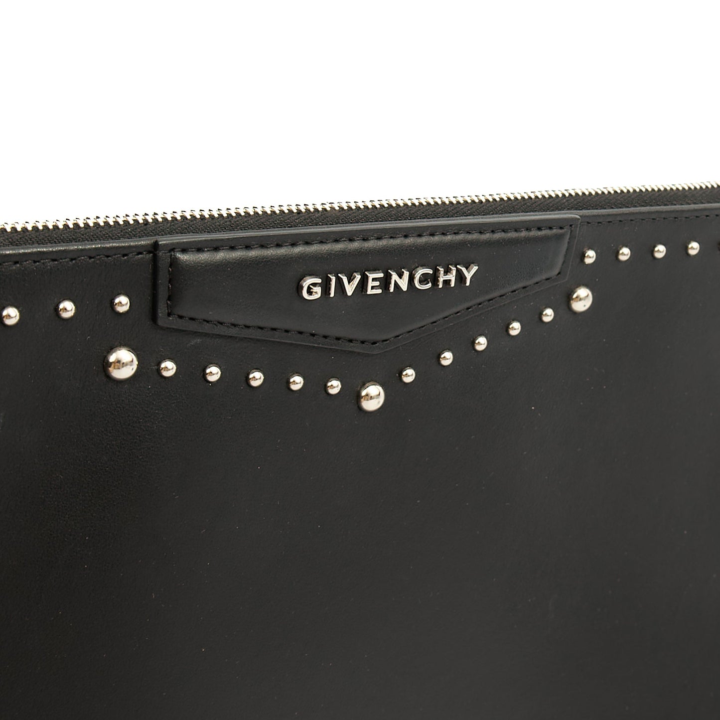 Givenchy Clutch Zip Pouch in Black, Box Calfskin — Alternate View 12