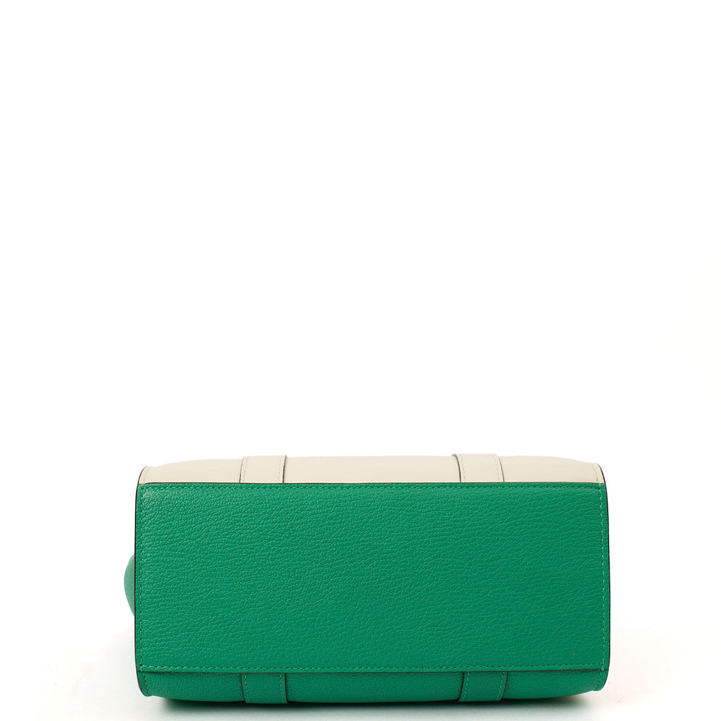 Mulberry Tote Zipped Bayswater - Small in Green, Leather — Detail View