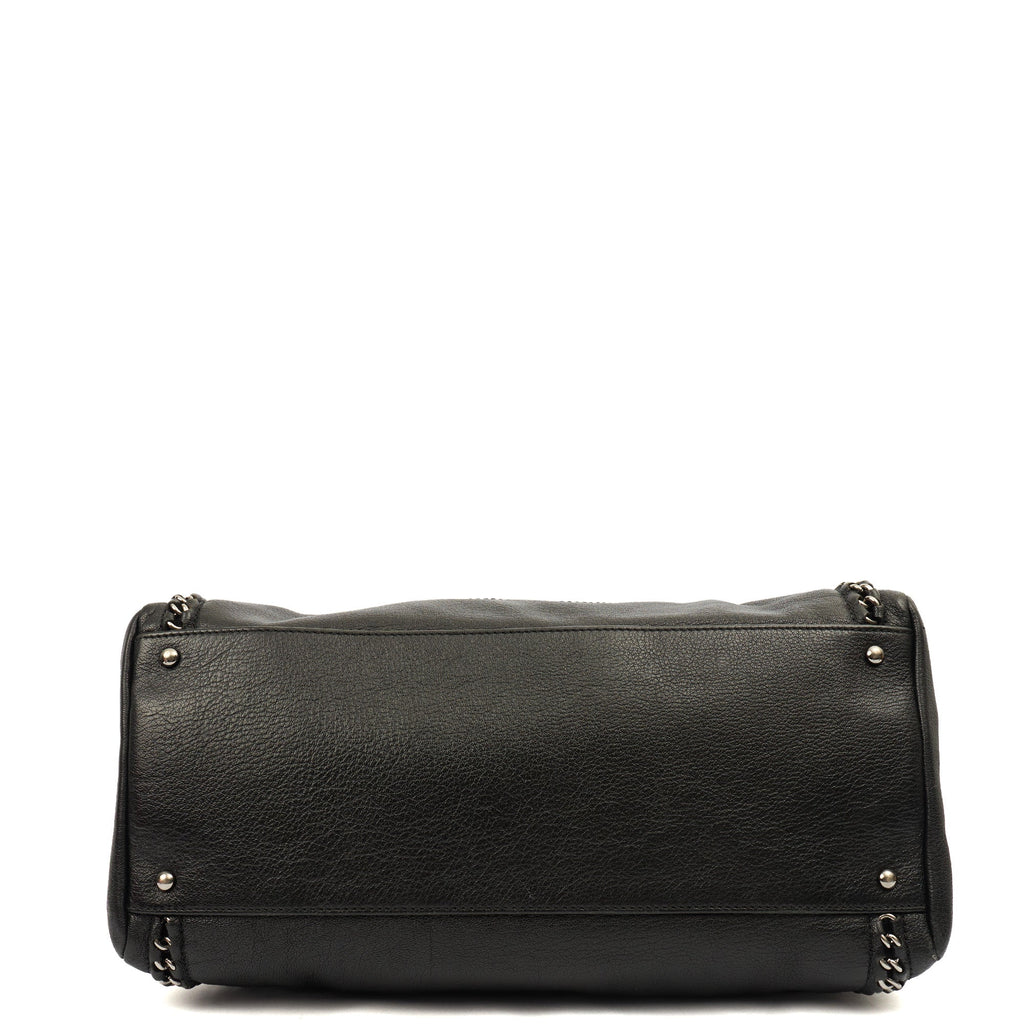 Chanel Tote Luxe Ligne Tote in Black, Lambskin Leather — Lifestyle View
