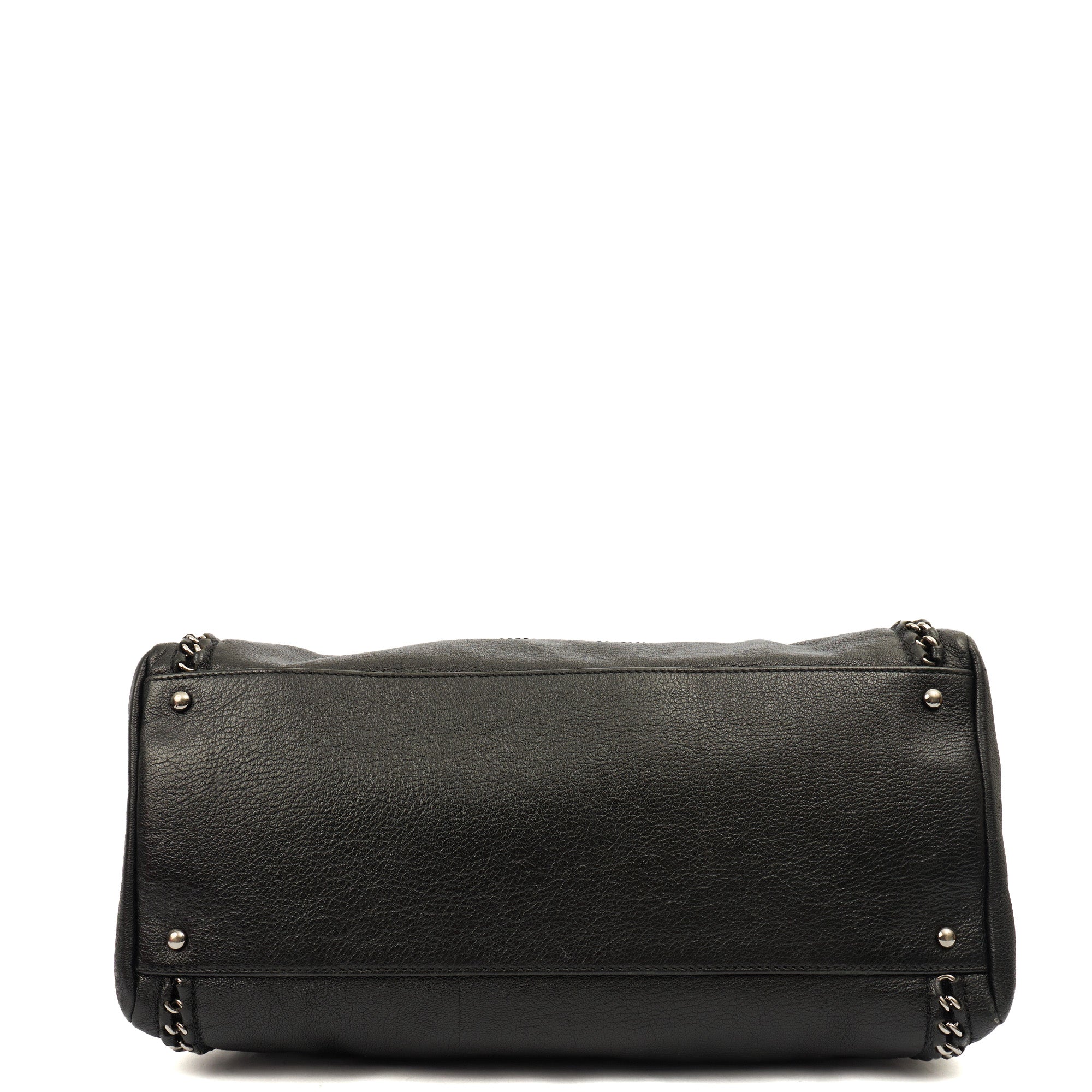 Chanel Tote Luxe Ligne Tote in Black, Lambskin Leather — Lifestyle View