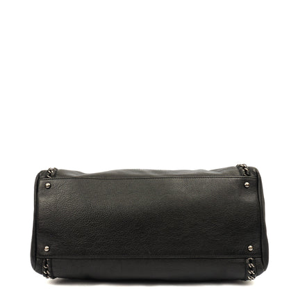 Chanel Tote Luxe Ligne Tote in Black, Lambskin Leather — Lifestyle View