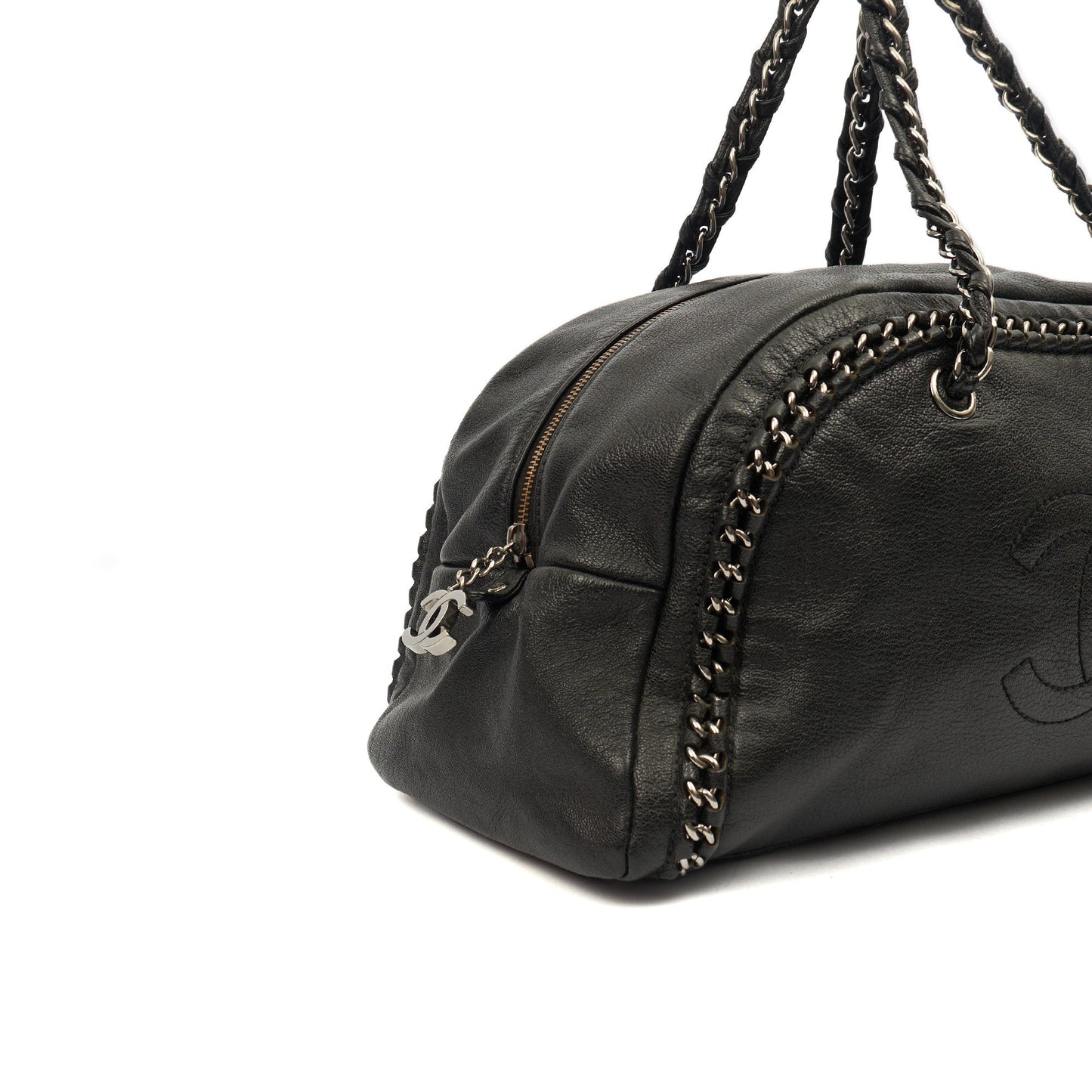 Chanel Tote Luxe Ligne Tote in Black, Lambskin Leather — Alternate View 9