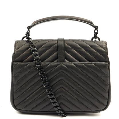 Saint Laurent Cross Body College - Medium in Black, Leather — Alternate View 10