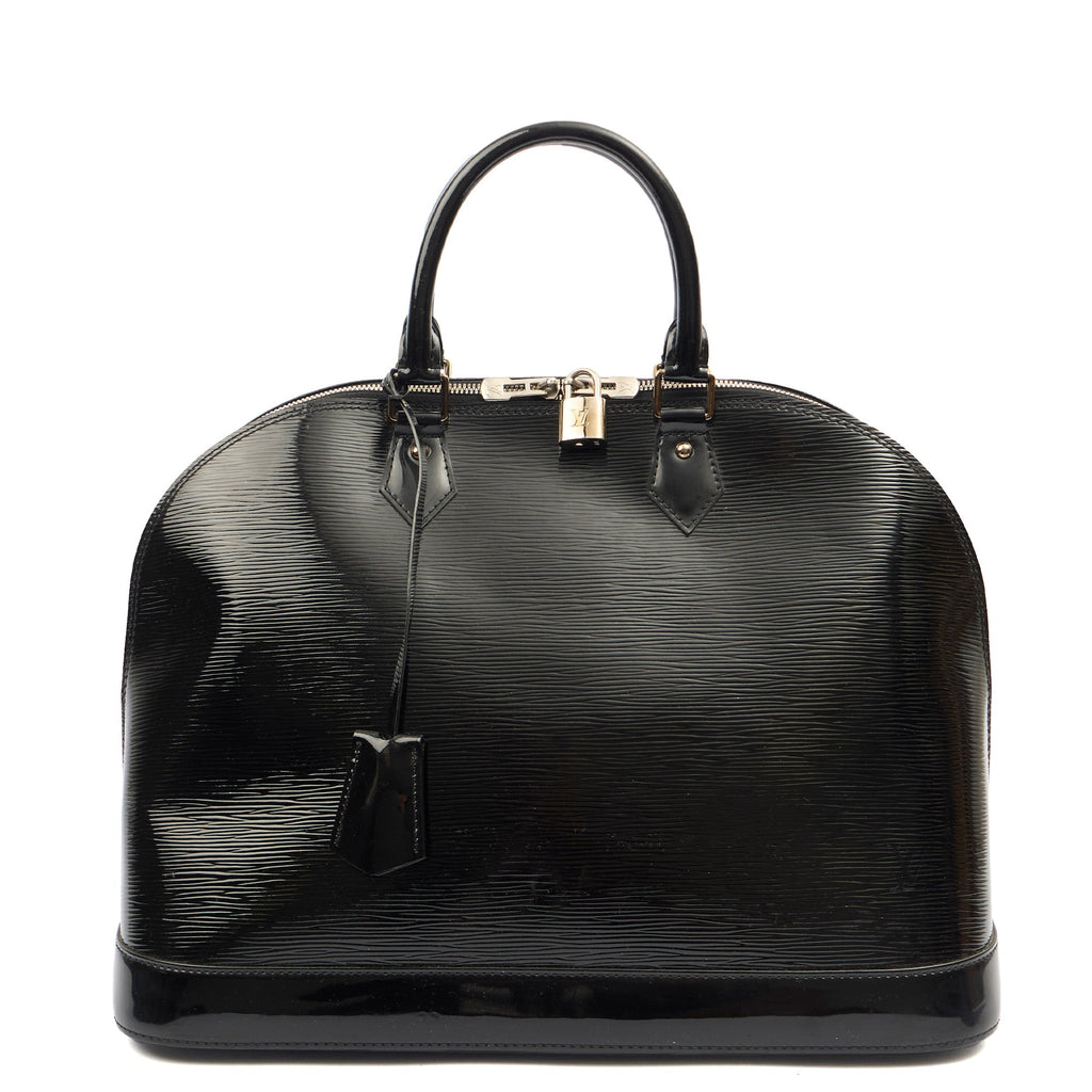 Louis Vuitton Tote Alma GM in Black, Epi Leather — Alternate View 7