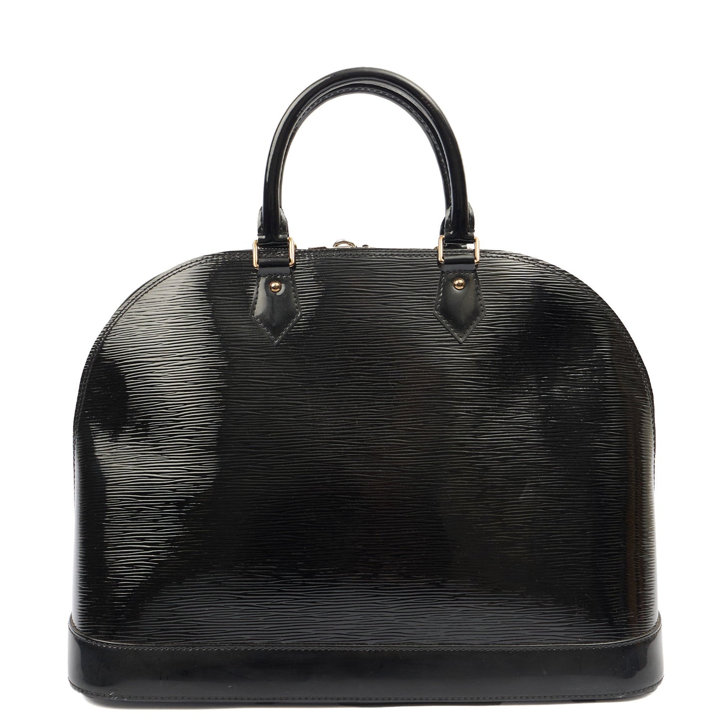 Louis Vuitton Tote Alma GM in Black, Epi Leather — Back View