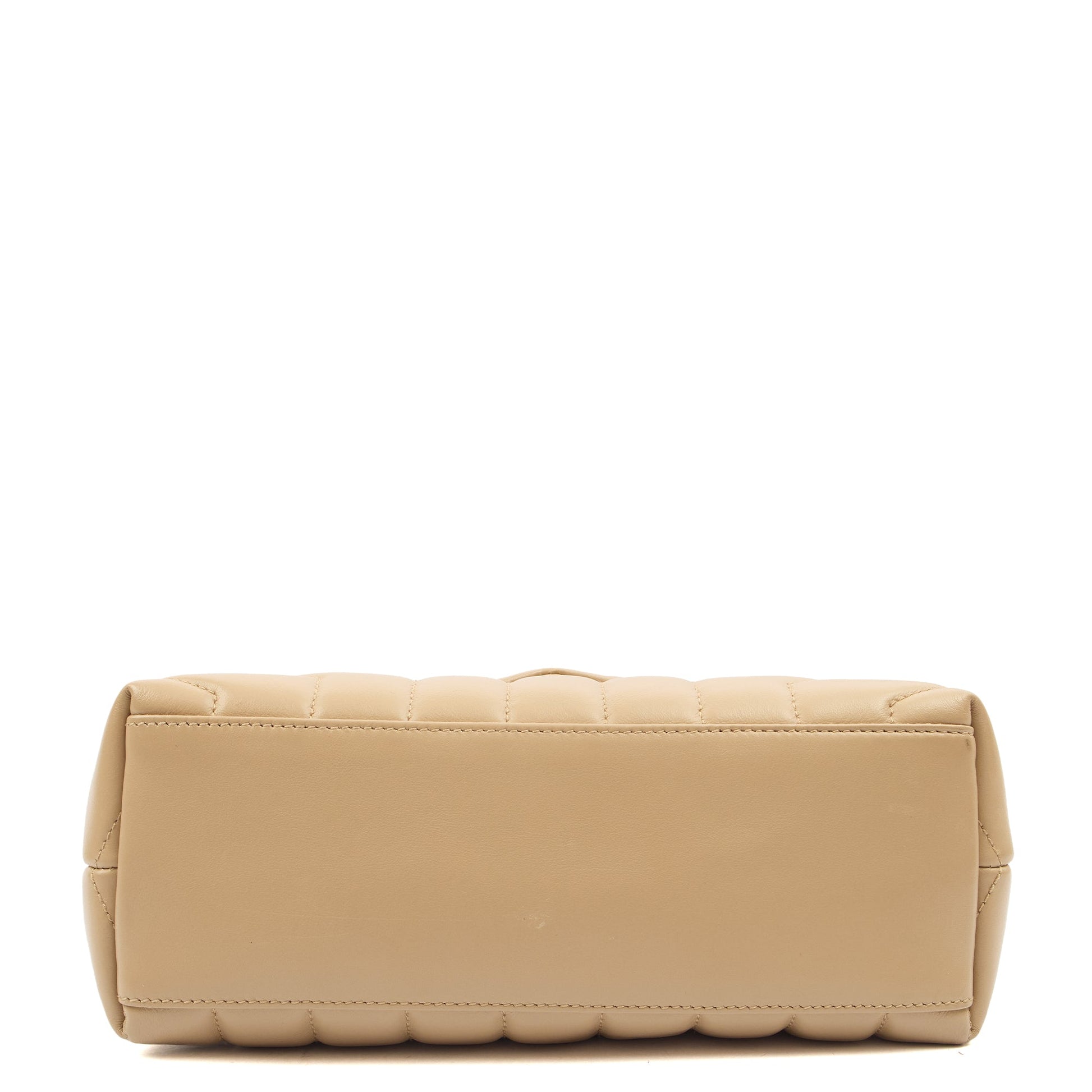 Saint Laurent Shoulder Bag Lou Lou - Small in Neutral, Calfskin Leather — Alternate View 10