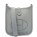 Hermes Evelyne 16 (TPM) in Gris Pantin, Clemence Leather — Front View