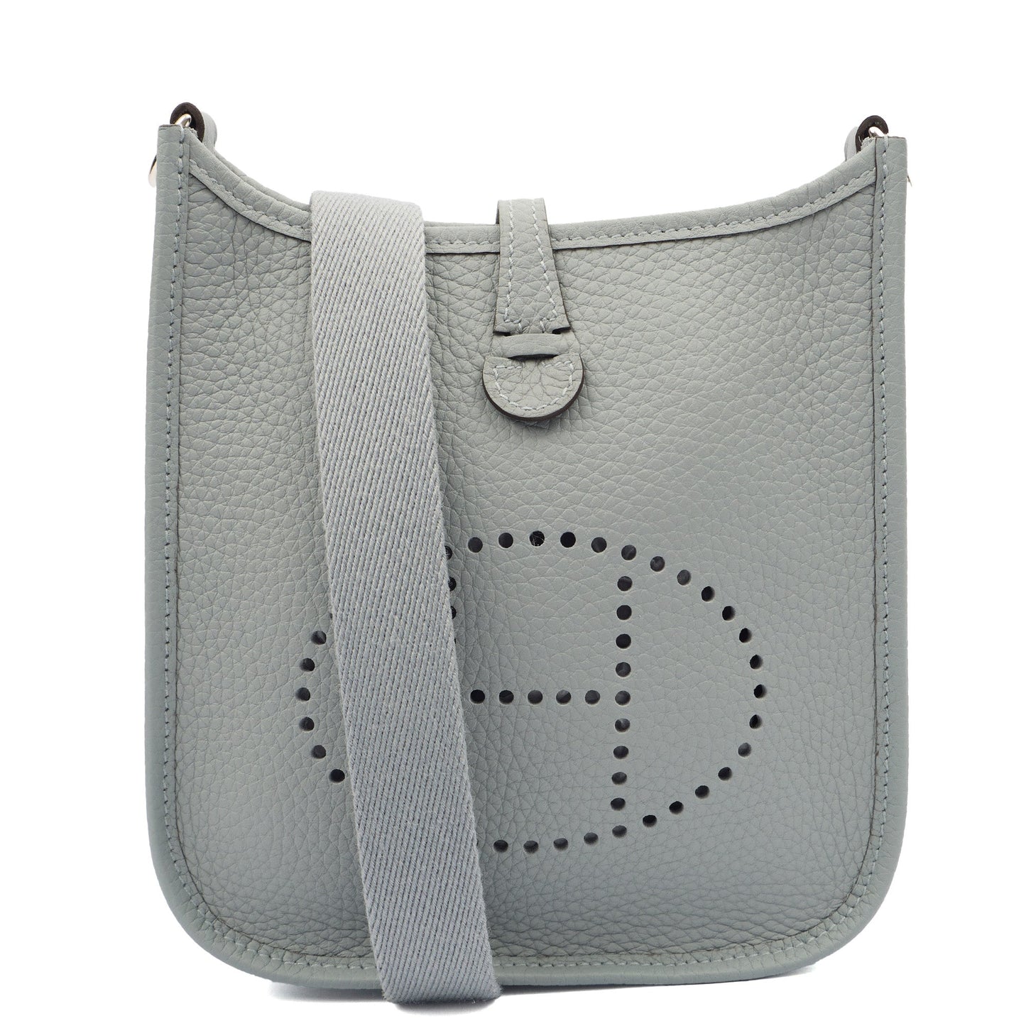 Hermes Evelyne 16 (TPM) in Gris Pantin, Clemence Leather — Alternate View 12