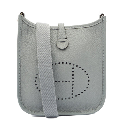 Hermes Evelyne 16 (TPM) in Gris Pantin, Clemence Leather — Alternate View 12