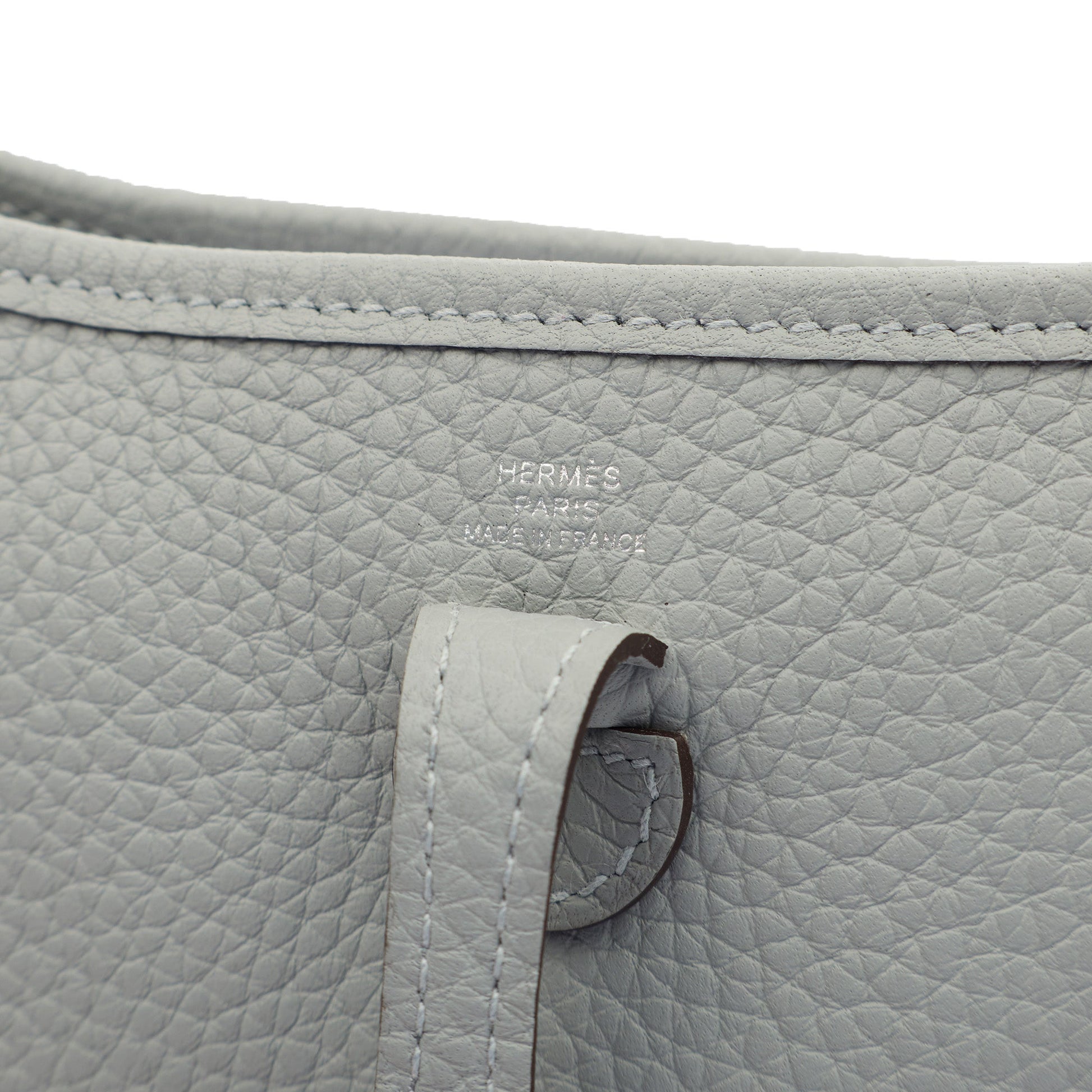 Hermes Evelyne 16 (TPM) in Gris Pantin, Clemence Leather — Alternate View 9