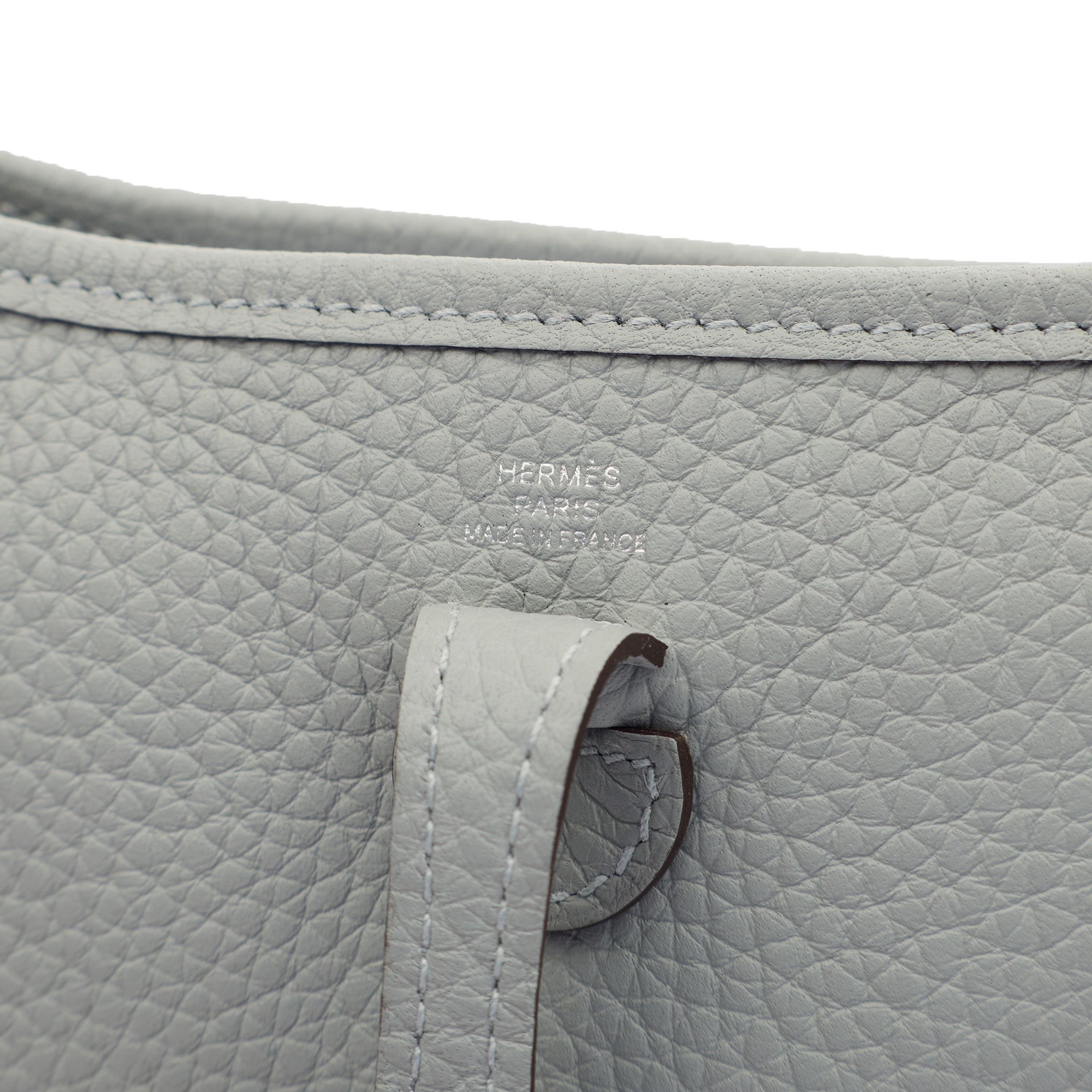 Hermes Evelyne 16 (TPM) in Gris Pantin, Clemence Leather — Alternate View 9