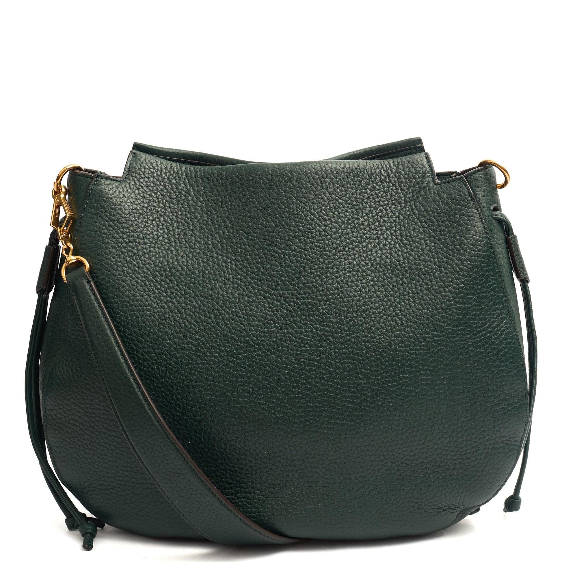 Mulberry Top Handle Iris Hobo in Mulberry Green, Calfskin Leather — Top View