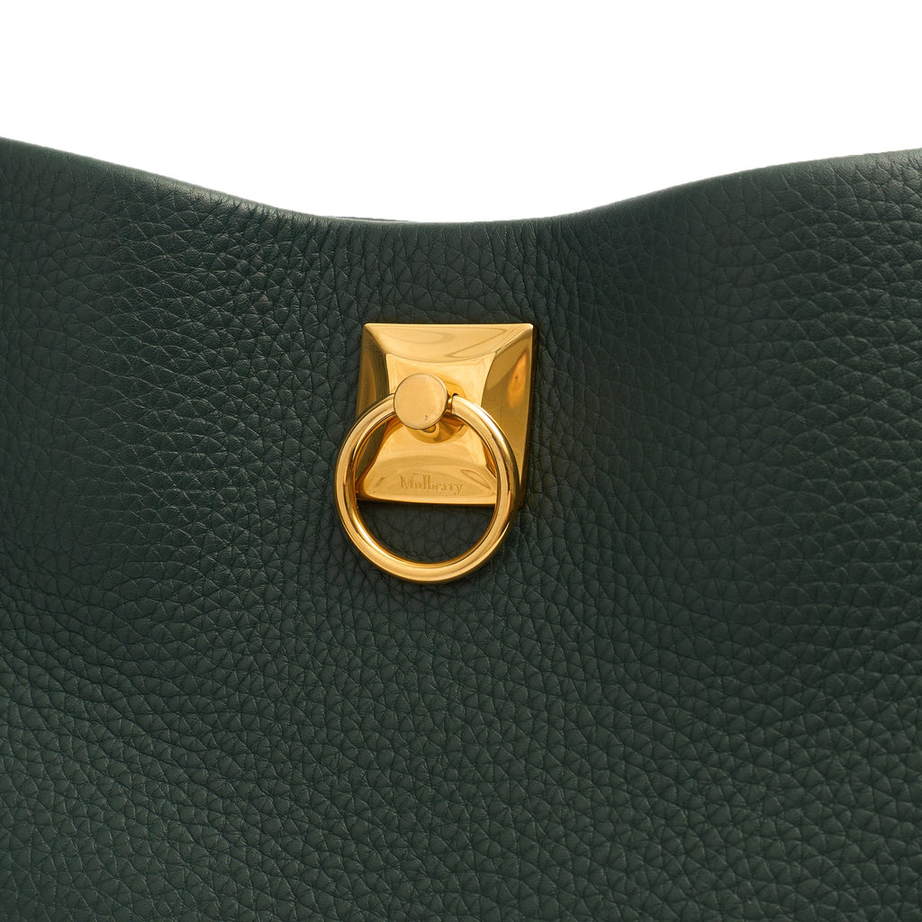 Mulberry Top Handle Iris Hobo in Mulberry Green, Calfskin Leather — Lifestyle View