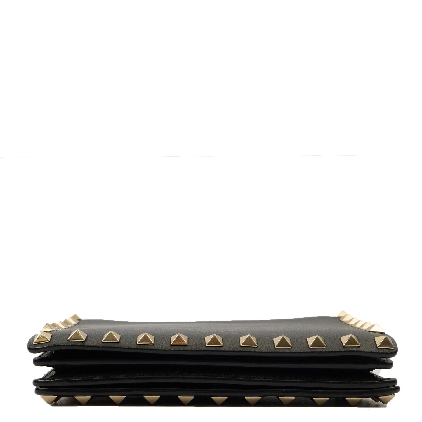 Valentino Cross Body Rockstud Crossbody Bag - Small in Black, Calfskin — Top View